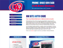 Tablet Screenshot of onsiteautocare.com.au